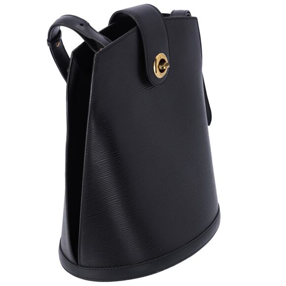 Louis Vuitton Cluny Epi Bucket Shoulder Bag M52252 Noir Leather - Picture 8 of 8
